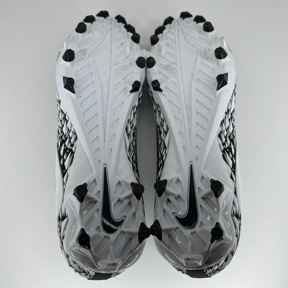 Nike Vapor Varsity Black and White Low Top Football Turf Cleats Men's Size 13 - Picture 8 of 9